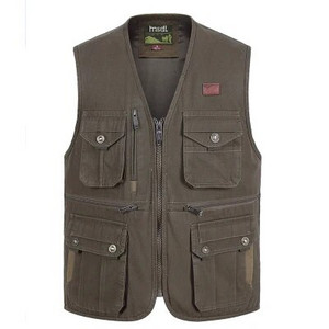 Pavasario ir rudens lauko laisvalaikio fotografavimo liemenė medvilninė drobė vyriška liemenė žvejybai daugiakišenė laisva liemenė S-4XL dydžio