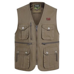 Pavasario ir rudens lauko laisvalaikio fotografavimo liemenė medvilninė drobė vyriška liemenė žvejybai daugiakišenė laisva liemenė S-4XL dydžio