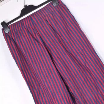 Мъжки панталони Памучно полиране Wave Point Карирани мъжки долнища за сън Панталони за свободното време Преден отворен страничен джоб