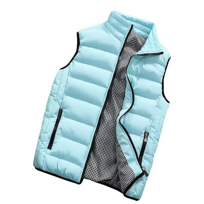 Modni muški topli prsluk od flisa za 2024. Jednobojna jakna Zimski topli prsluk Gornja odjeća Vodootporan prsluk za sprječavanje hladnoće