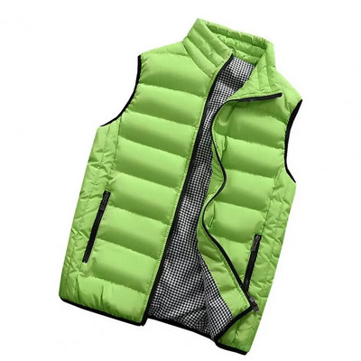 Modni muški topli prsluk od flisa za 2024. Jednobojna jakna Zimski topli prsluk Gornja odjeća Vodootporan prsluk za sprječavanje hladnoće