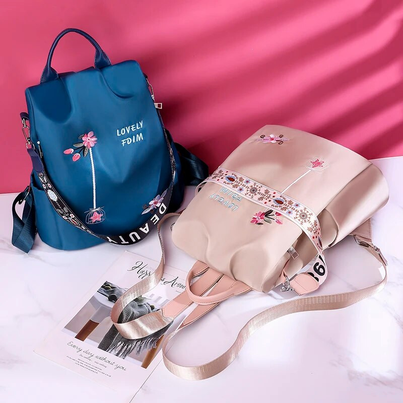 2024 m. vandeniui atspari Oksfordo moterų kuprinė, madinga nuo vagystės, moteriškos kuprinės Spausdinti mokyklinė krepšys Aukštos kokybės didelės talpos kuprinė