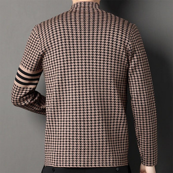 Висококачествена мъжка нова пролетна и есенна жилетка Модни ежедневни палта Плетен пуловер Мъжки