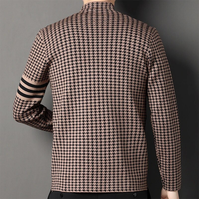 Aukštos kokybės vyriški nauji pavasario ir rudens megztiniai, laisvalaikio paltai, megzti megztiniai, vyriški