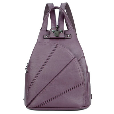 Višenamjenski novi ženski ruksak, modni ženski protuprovalni ruksak, jednobojna, visokokvalitetna ženska torba na rame od PU kože