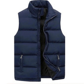 Vestă pentru bărbați de modă, fără mâneci, primăvară, toamnă, ocazională, căptușită din bumbac, vestă de iarnă pentru bărbați, îmbrăcăminte vestimentară, vestă îngroșată MY826