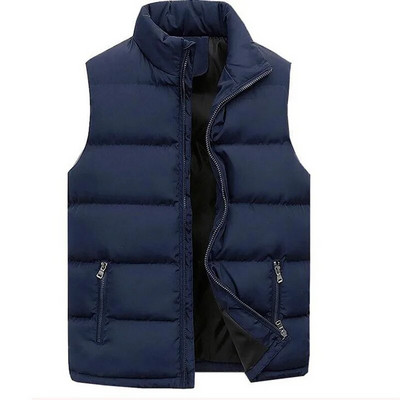 Vestă pentru bărbați de modă, fără mâneci, primăvară, toamnă, ocazională, căptușită din bumbac, vestă de iarnă pentru bărbați, îmbrăcăminte vestimentară, vestă îngroșată MY826
