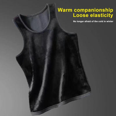 Ανδρικό Tank Top Ανδρικό Winter Tank Top Μαλακό θερμικό ανδρικό γιλέκο Slim Fit Ελαστική μπλούζα για το φθινόπωρο/χειμώνα Tank homewear for Warmth
