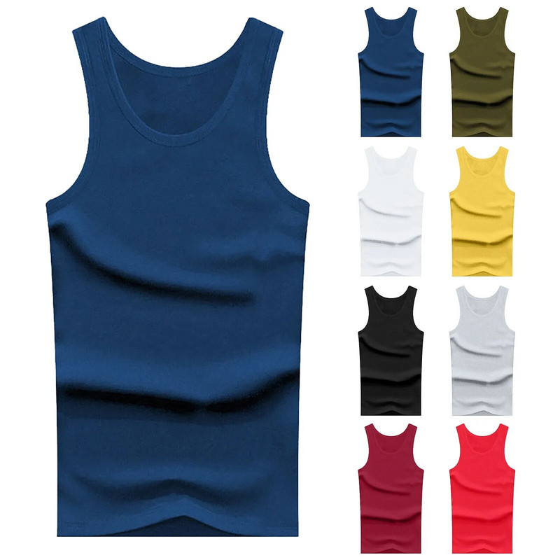 2023 Muška sportska majica bez rukava Gym Singlet Trening Bodybuilding Streetwear Muška fitness prsluk bez rukava polera musculosa topik