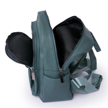 Модна дамска чанта Висококачествена мека кожена чанта за книги с голям капацитет Пътна раница против кражба Ежедневни чанти за през рамо Mochila