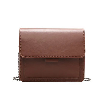 Дамска чанта през рамо Нова малка квадратна чанта Модерна модна ежедневна проста широка презрамка Ретро чанта за едно рамо