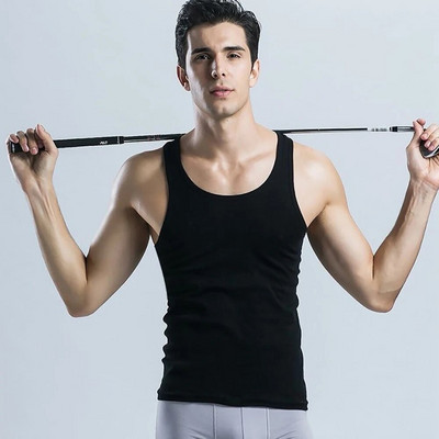 Nauji vasariniai viršutiniai vyriški drabužiai, viršutiniai apatiniai drabužiai, juodi balti pilki vienviečiai, be rankovių, kūno rengybos vyrų liemenė, laisvalaikio kultūrizmo liemenė B01403