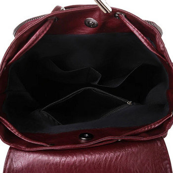 Γνήσιο σακίδιο πλάτης από μαλακό δέρμα για γυναίκες Μόδα αντικλεπτική τσάντα ταξιδιού Casual Lides Τσάντες ώμου Σχολική τσάντα Sac A Dos