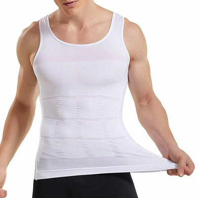 Редукционен колан Man Slimming Body Shaper Skinny Compression Shirt Мъжко бельо Fat Burning Abdominal Binder For Man Corset Men