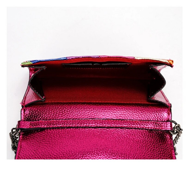 Naujas mados dizainas Eagle Head Summer Mini Rainbow Moteriška rankinė Spalvingas dizainerių krepšys Patchwork Pečių krepšys Rankinė K24