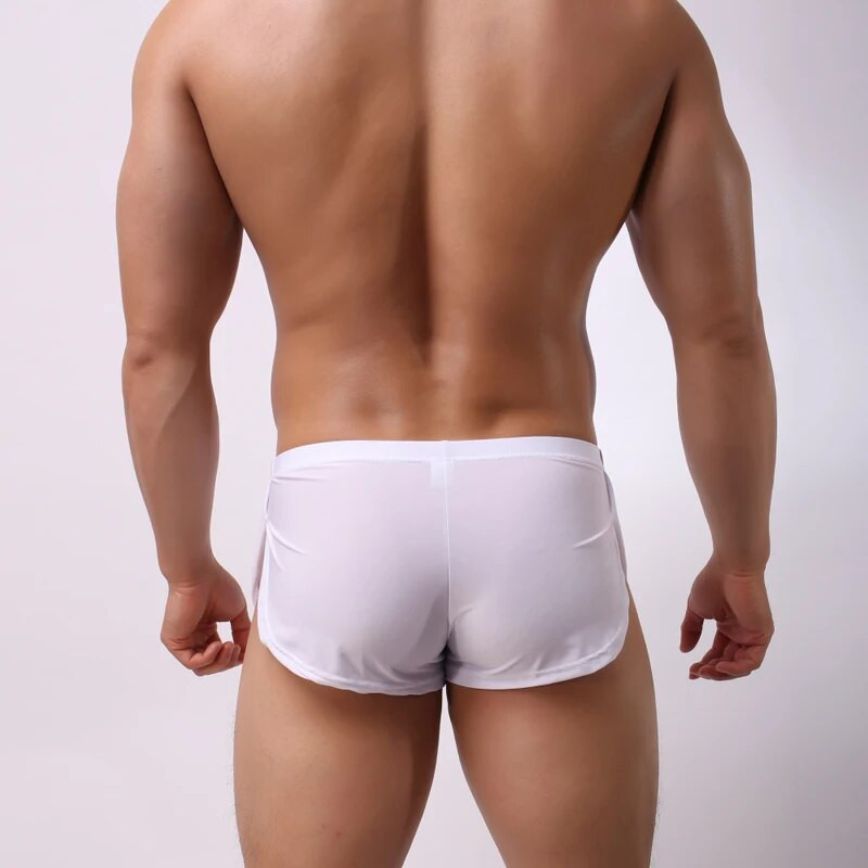 Marka Muško donje rublje Boksačice Muške gaćice Prozračne najlonske svilene muške gaćice Gaćice Muško Cuecas Gay donje rublje Bokserice C802