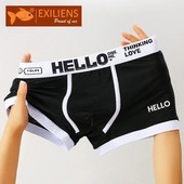 EXILIENS Top Brand Solid Boxer Vyriški apatiniai Bermuda Ropa Interjeras Vyriški Bokseriai Cuecas Masculinas Vyras Calzoncillos M-3XL PA3202