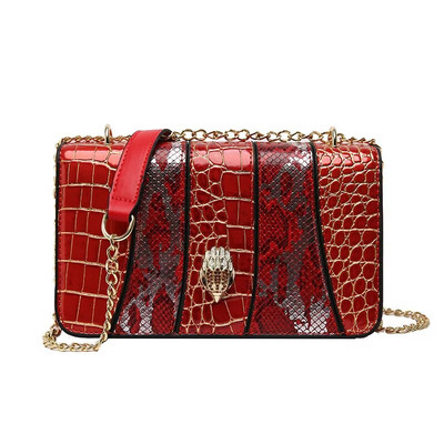 2024 m. Naujas universalus peties krepšys Eagle Head Snake Splicing Design Madingas grandinės sankabos krepšys Paprastas skersinis krepšys važiuojant į darbą ir atgal