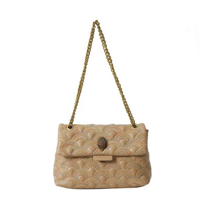 Modna mala četvrtasta torba s duginim lancem Ženska torba preko ramena Vintage torba s orlovskom glavom Raznovrsni dizajn konca za vezenje