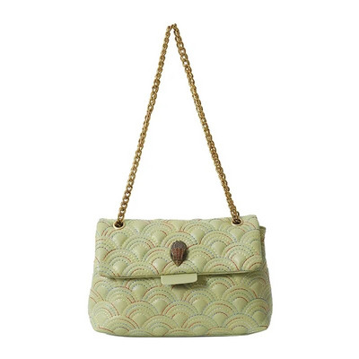 Modna mala četvrtasta torba s duginim lancem Ženska torba preko ramena Vintage torba s orlovskom glavom Raznovrsni dizajn konca za vezenje