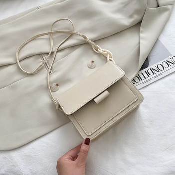 Модна марка Дамска малка чанта през рамо Лека PU кожена чанта с капак Дамска чанта Портмоне Лятна дамска чанта за пътуване