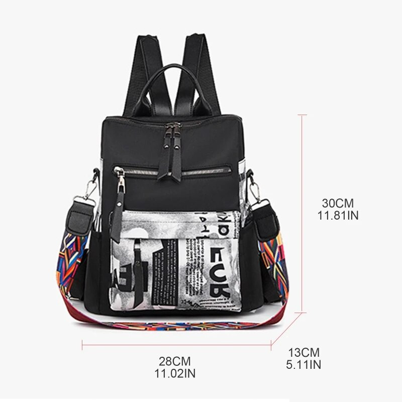 Ženski ruksak torbica Modni ruksak na rame Oxford putni ruksak prijenosna torba za rame protiv krađe za žene djevojke