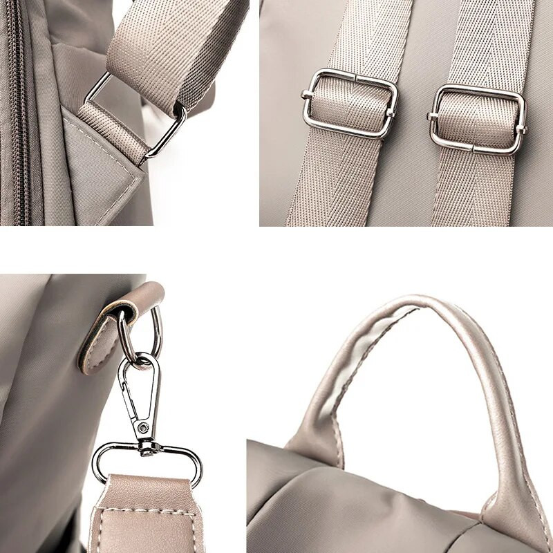 Moterų vandeniui atspari Oksfordo audinio kelioninė kuprinė nailoninė nuo vagystės dvigubas krepšys ant peties 2023 m. Nauji paauglių mergaičių madingi mokykliniai krepšiai