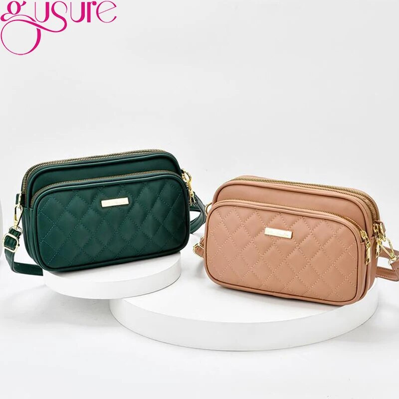 Gusure Modne prošivene torbe na rame preko ramena za žene Luksuzna dizajnerska školjkasta torbica Ženska mala clutch torbica bolsa