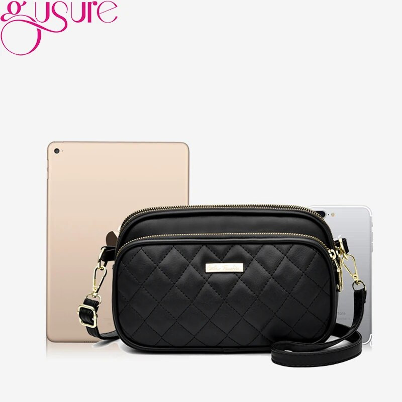 Gusure Modne prošivene torbe na rame preko ramena za žene Luksuzna dizajnerska školjkasta torbica Ženska mala clutch torbica bolsa