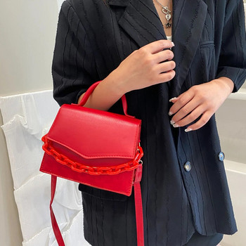 Дамска чанта с верига Малка квадратна чанта 2023 г. Нова модна чанта през рамо през рамо Лятна модерна дамска чанта Candy Color