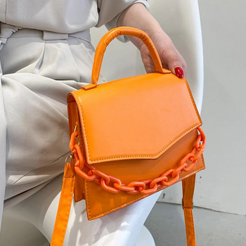 Γυναικεία αλυσίδα τσαντών Μικρή τετράγωνη τσάντα 2023 Νέα μόδα χιαστί τσάντα ώμου Messenger Καλοκαιρινή μοντέρνα γυναικεία τσάντα καραμέλα