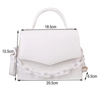 Дамска чанта с верига Малка квадратна чанта 2023 г. Нова модна чанта през рамо през рамо Лятна модерна дамска чанта Candy Color