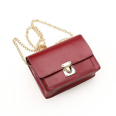 Modne male ženske torbe za 2023. Raznovrsna torba s lancem na rame Ženska hit torba s šavovima u boji Messenger torba PU Mini četvrtasta torba Torbica