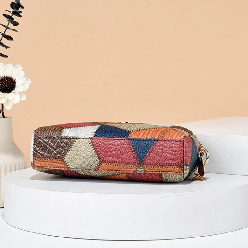 Naiste käekotid Kvaliteetne Pu-nahast Crossbody kott Pehme naiste luksusliku disainiga trükitud õlakott Tepitud kestakott