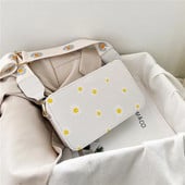 Nova modna ženska torba Torba na rame s tratinčastim uzorkom Ručna torba Mala četvrtasta torba s printom Tote Klasične elegantne torbe na rame preko ramena