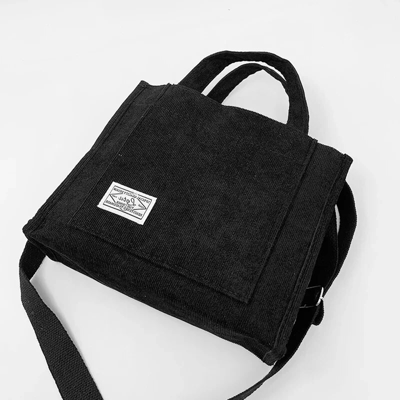 Moteriškas velvetinis užtrauktuku peties krepšys Maža medvilninė drobinė rankinė Laisvalaikio nešiojimo moteriškas ekologiškas krepšys senoviniai pasiuntinių krepšiai