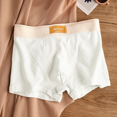 EXILIENS Jacquard Boxer Vyriški apatiniai medvilniniai Calzoncillos Slips Hombre Vyriški Boksai Cuecas Masculinas Vyriškos kelnaitės L-3XL K101-JL