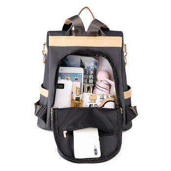 Водоустойчива оксфордска кърпа против кражба Дамска раница Дамска чанта за пътуване Раници Ученическа чанта за тийнейджърки Чанта за книги с много джобове