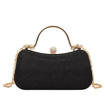 New Arrival Trend Esti Clutch táskák Női Shinny Clutch pénztárca Kristály Esküvői Exquisite láncos váll kézitáskák