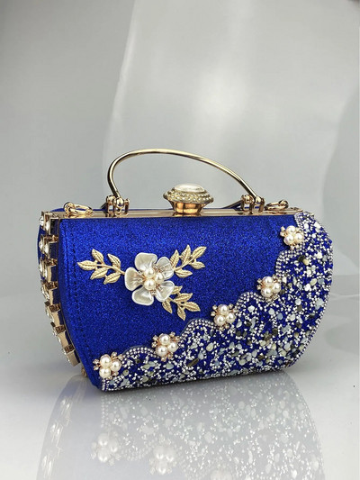 Uus riistvara teemantlillekaunistus õhtusöögiõhtu õhtukleit Elegance käeshoitav naistekott