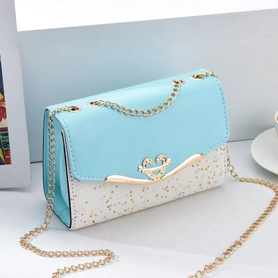 Modna ženska torba na rame Messenger torba Metalni šljokičasti lanac Crossbody telefonske torbe Ženske luksuzne dizajnerske ulične četvrtaste torbe