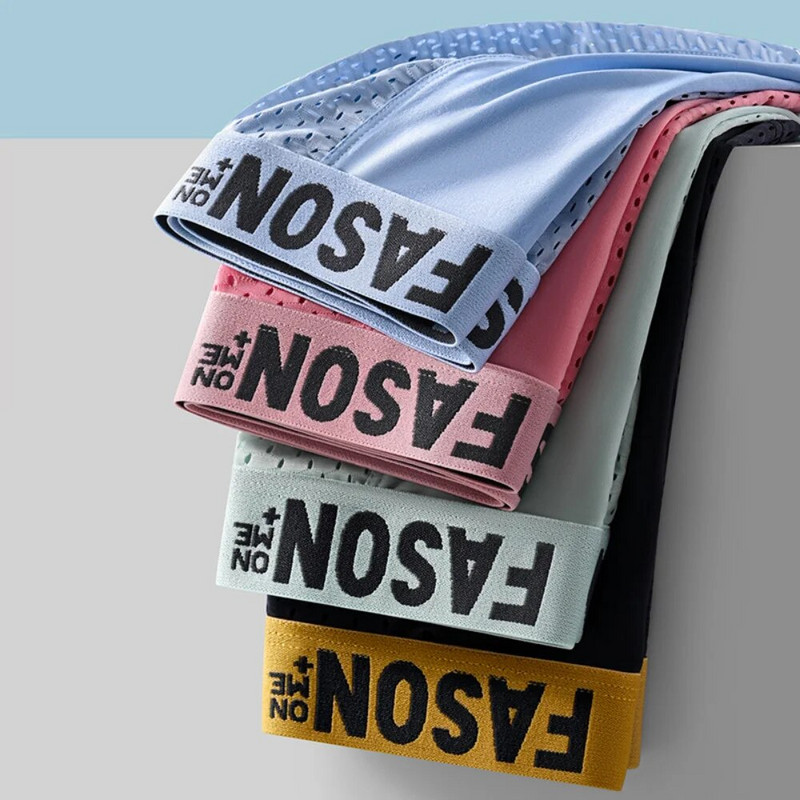 Vyriški ledo šilko tinklelio apatiniai Antibakterinis kvėpuojantis bokseris Didelės kelnaitės šortai Vyriškos kelnaitės bokseriai Vyriški