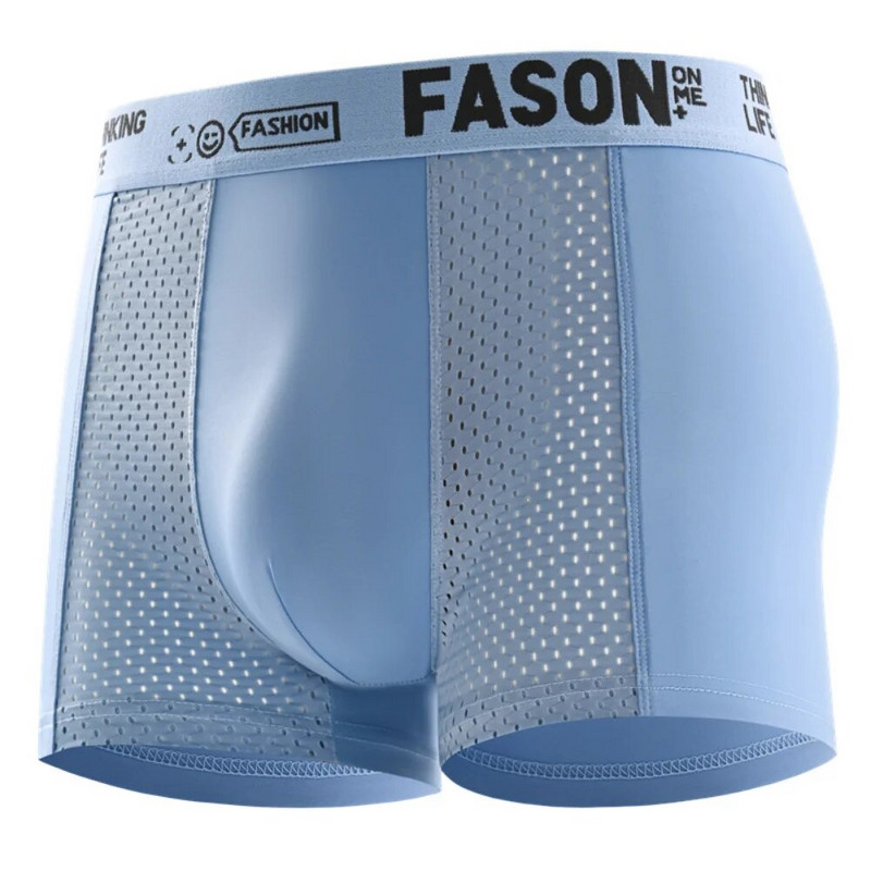 Vyriški ledo šilko tinklelio apatiniai Antibakterinis kvėpuojantis bokseris Didelės kelnaitės šortai Vyriškos kelnaitės bokseriai Vyriški