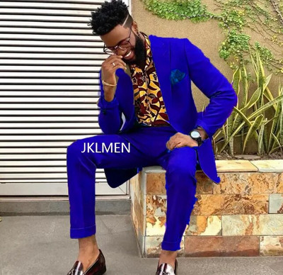 Dizajnerski vjenčani smokingi za mladoženje, uski krojevi, muška odijela, kompleti od 2 komada, sakoi, formalno odijelo sa šiljcima i reverima, sa jaknom i hlačama