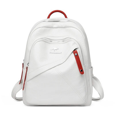 2024 Višenamjenski putni ruksak Mochilas Ženski vodootporni kožni ruksaci protiv krađe Torbe za djevojčice Ženska torba na rame