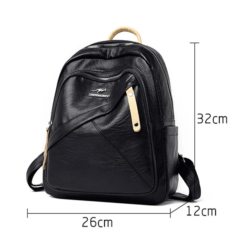 2024 Višenamjenski putni ruksak Mochilas Ženski vodootporni kožni ruksaci protiv krađe Torbe za djevojčice Ženska torba na rame