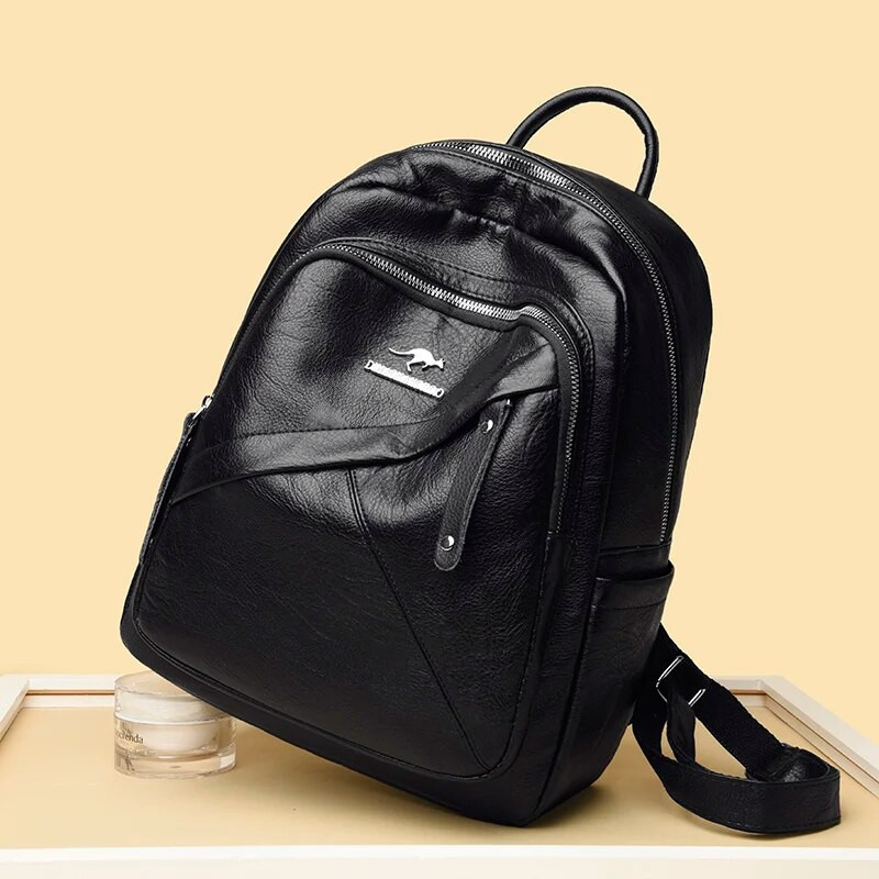 2024 Višenamjenski putni ruksak Mochilas Ženski vodootporni kožni ruksaci protiv krađe Torbe za djevojčice Ženska torba na rame