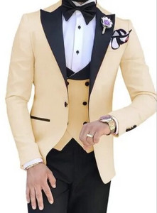 Novo odijelo za 2023. Muško odijelo Trodijelna korejska verzija Uski model Poslovno kumsko odijelo Mladoženjina vjenčanica Muško odijelo