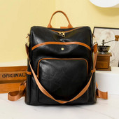 Divat lopásgátló női hátizsákok Híres márka Kiváló minőségű PU bőr utazó hátizsák Női Nagy kapacitású vállas kézitáskák