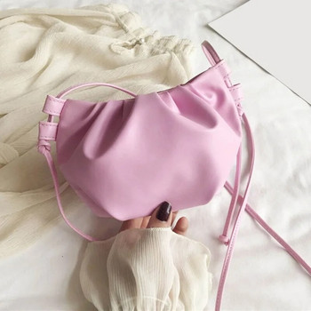 Γυναικεία τσάντα ώμου μόδας Νέα άφιξη Τσάντα χιαστί Γυναικεία μονόχρωμη πτυχωτή γυναικεία τσάντα μίνι τσάντα με φερμουάρ για κορίτσι